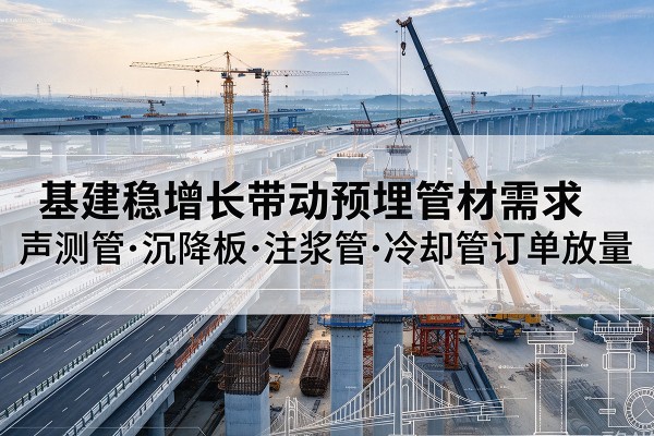 尚义基建稳增长带动预埋监测管材需求,声测管、沉降板、注浆管订单持续放量